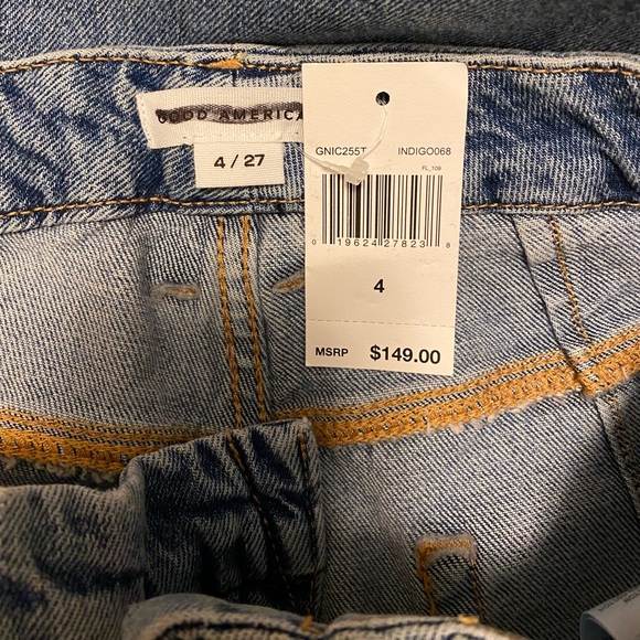 NWT Good American 90s Cropped Jeans - Picture 8 of 9